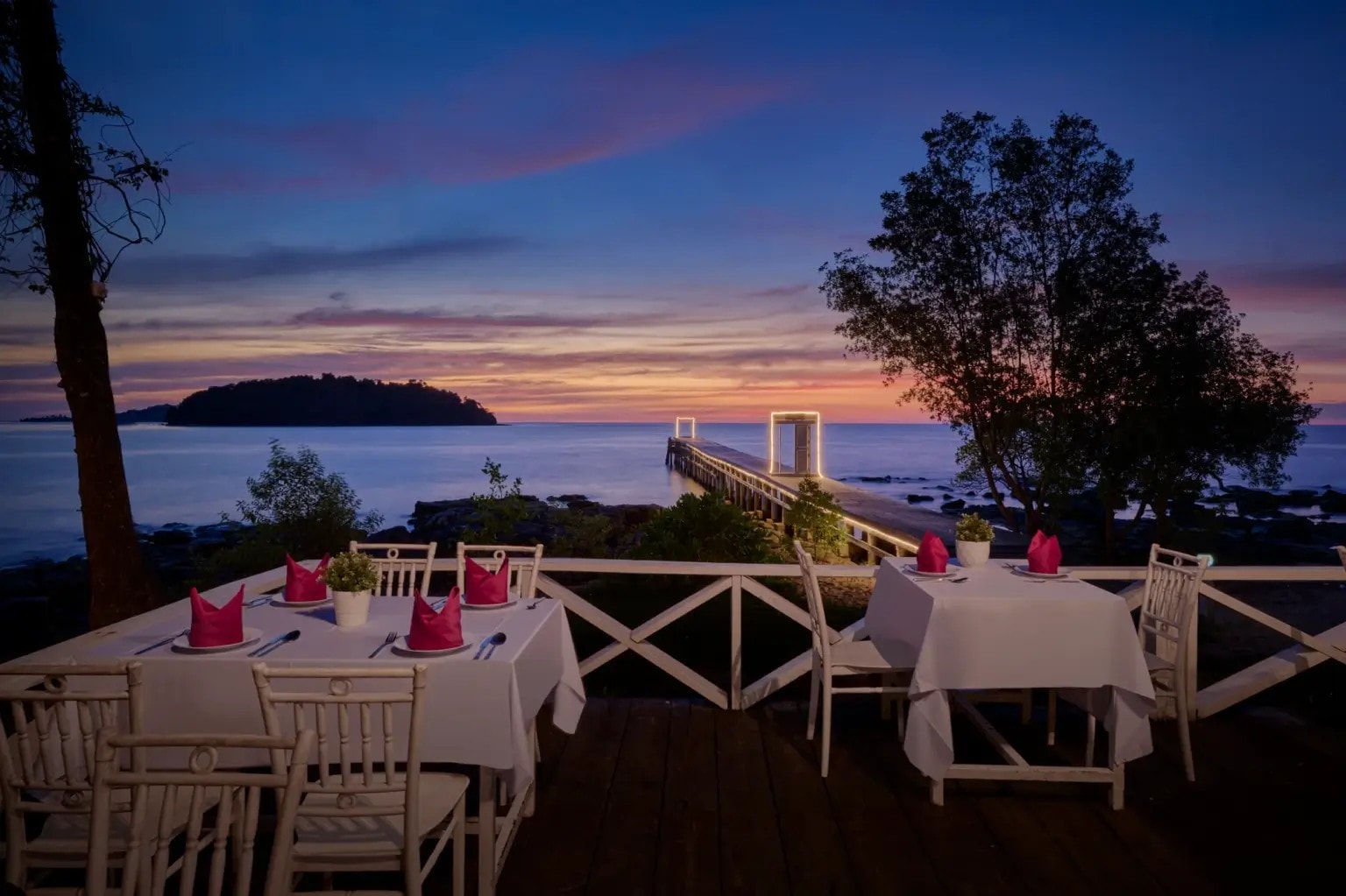 dining table evening